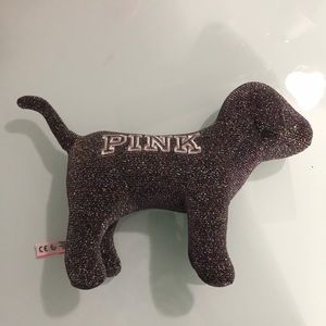 Dark glitter pink dog
